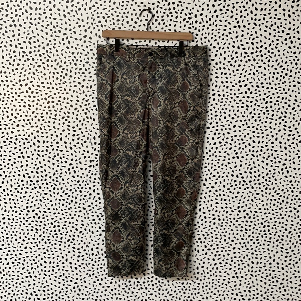 Final Price! Zara Snakeskin Printed Pants